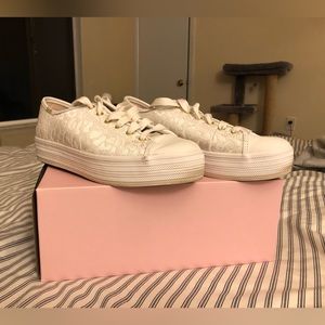 Kate Spade x Keds Jacquard Leopard Print Double Decker Sneakers